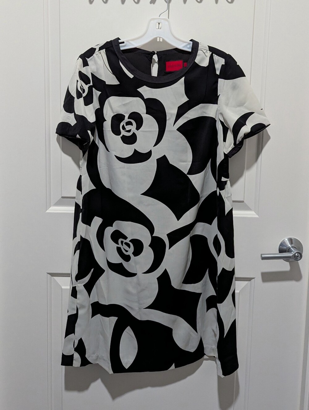 Allure Vintage Camelia Black and White Floral Dress